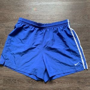 Blue nike shorts